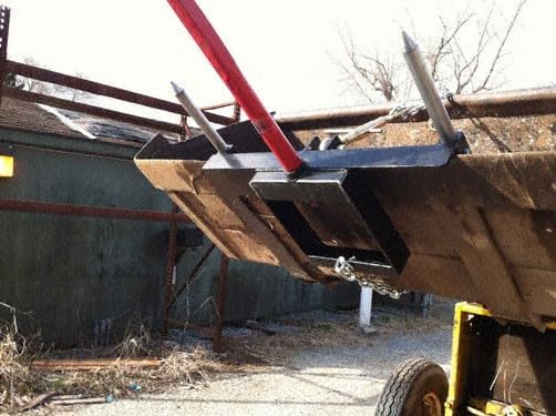 Front Loader Bucket Hay Bale Spear Attachment w/ 39" Bale Spear & Stabilizer Spikes, Rated 3000 LB - size: 1 x 39"