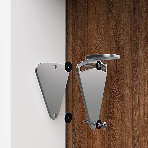 WINSOON Barn Door Lock Hardware Stainless Steel - color: Silver