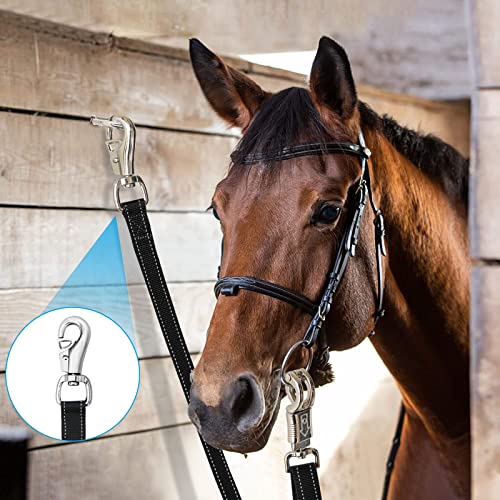 Cross Ties for Horse, Heavy Duty Nylon Trailer Tie - color: Black