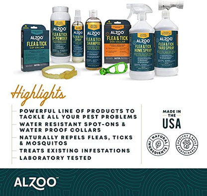 ALZOO Natural Fly and Tick Horse Spray, Helps Repel Mosquitoes, Horseflies & Ticks, Plant-Based Active Ingredients, 32 Fl. Oz. Spray Bottle (Pack of 2) - size: 32 Fl Oz (Pack of 2)