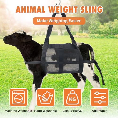 Calf Sling for Weighing, Goat Harness with Adjustable Straps