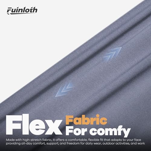 Fuinloth Neck Gaiter, 6 Pack Cooling UV Protection Bandana Face Mask Gator - color: Black+gray+white+green+light Gray+navy