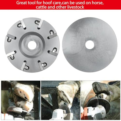 8 Blades Livestock Hoof Trimming Grinding Wheel Sheep Cattles Horses Cow Trimming Plate Wood Carving Disc Aluminum Alloy Electric Angle Grinder Attachments Tool