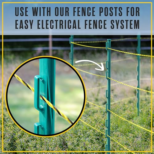 Electric Fence Wire, Hot Wire Fence, Agricultural, 1026 Meters (3366 Feet) - size: 1,026 Meters (3,366 Feet)