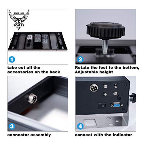 PEC Animal Scales Small to Medium Livestock Scale, 700lb Vet Pet Scale Digital Weighing Equipment for Dog Goat Pig Sheep Calf (42 x 20 Inch)