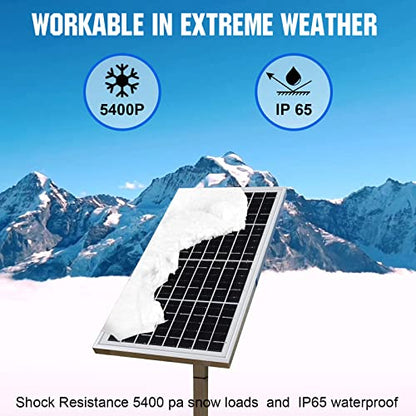 ECO-WORTHY 10W Solar Panel Battery Charger Portable for Charging 12V Battery or Vehicle Gate Opener,Electrical Fence Chicken Coop Lawn Tractor Boat - size: 10W Panel