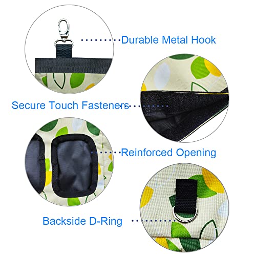 RIOUSSI Guinea Pig Hay Feeder, Hanging Rabbit Hay Feeder Bag. Greenleaf - color: Greenleaves