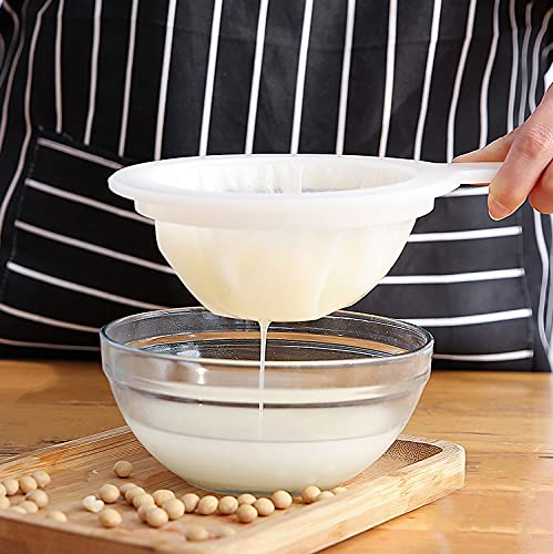 Mini Skater 400 Mesh Kitchen Ultra-fine Mesh Strainer, Nylon Mesh Filter Spoon with Handle Kitchen Tool for Fine Wine, Fine Precipitation of Cold Wine, Cold Water Precipitation (1Pcs)