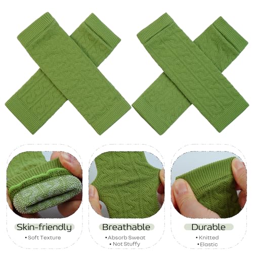 4 PCS Dog Leg Protective Sleeve for Front Rear Legs Prevent Licking - color: Green, size: S-Leg Girth: 2.04in