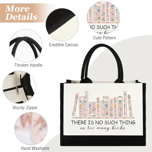 GevGuxLuo Tote Bag for Women Animal Lover Bag Gift for Women - color: Books