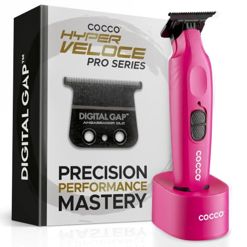 Cocco Hyper Veloce Pro Trimmer, Digital Gap Graphene Blade Edger - color: Pink