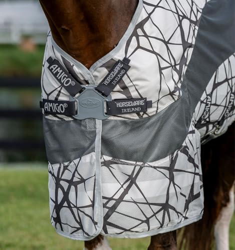 Horseware® Amigo® CamoFly 3-in-1 Plus Fly Sheet - CamoFly Print/Grey, 84 inches - size: 84 inches