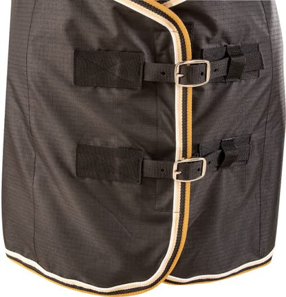 Classic Equine Classic Stable Sheet with Open Front, Black, Medium (CENS22BKM) - color: Black, size: M