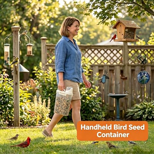 2 Lbs Small Cat Dog Food Storage Container for Bird Seed, Pet Food, 2 Pack - color: Two Beige