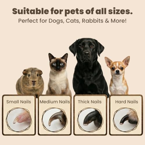 2-in-1 Dog & Cat Nail Clipper and Grinder with Light - USB Rechargeable Pet Nail Trimmer with Safety Guard for Thick Nails, Quiet Professional Grooming Tool - color: black