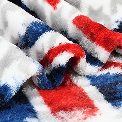 Catalonia Oversized Blanket Hoodie, Wearable Fleece Blanket Sweatshirt - color: Union Flag / Fleece