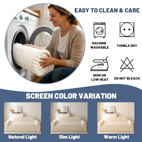 Waterproof Couch Cover for Dogs Washable (White, 27.6" x 70.8") - color: Waterproof White, size: 27.6"x70.8"