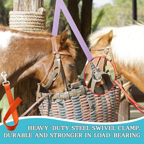 Nylon Horse Bucket Strap for Outdoor Feeders,Colourful,10 Pcs - color: Colourful