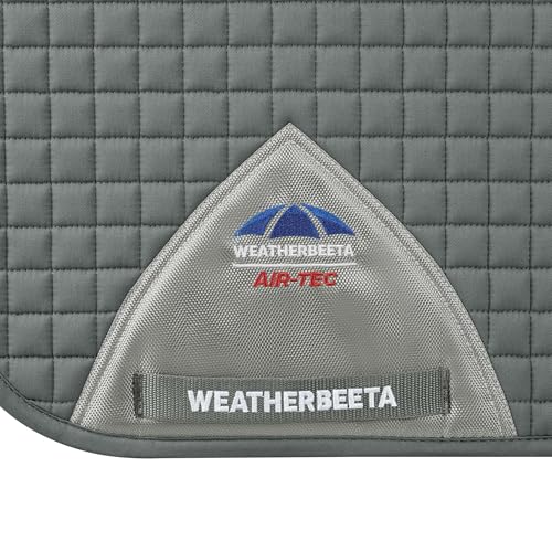 WeatherBeeta Prime Air-Tec Dressage Saddle Pad - color: Grey, size: Large