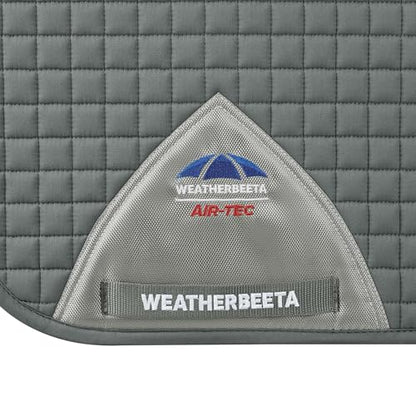 WeatherBeeta Prime Air-Tec Dressage Saddle Pad - color: Grey, size: Large