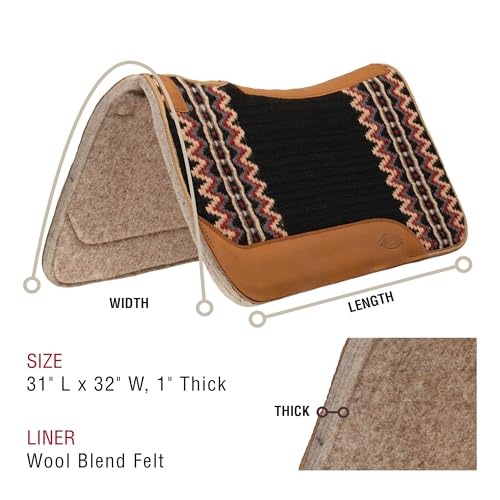 Weaver Equine New Zealand Wool Saddle Pads, 31" x 32"