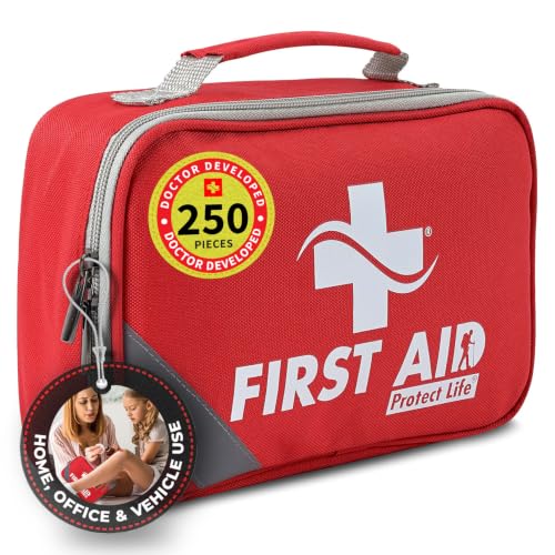 Protect Life Survival First Aid Kit for Home/Business, Camping 250pcs - size: 251 Pieces