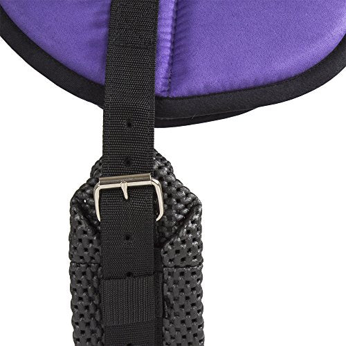 Best Friend Eastern Style Bareback Saddle Pad - color: Purple/Black, size: Horse