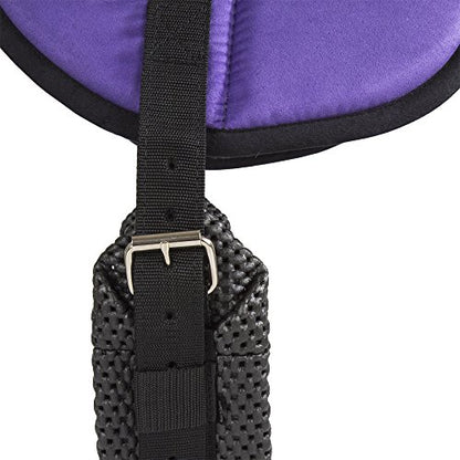 Best Friend Eastern Style Bareback Saddle Pad - color: Purple/Black, size: Horse