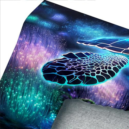 Sea Turtle Kids Bedding Twin Size,1 Fitted Sheet+2 Pillowcases. - color: Blue-a, size: Twin