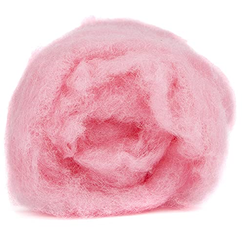 Maori Wool Carded Batting for Needle Felting, 3.5 oz, Bubblegum Pink - color: Bubblegum