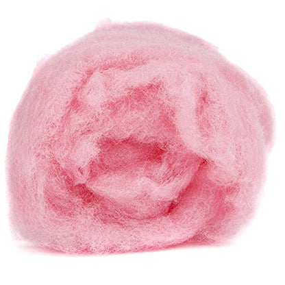 Maori Wool Carded Batting for Needle Felting, 3.5 oz, Bubblegum Pink - color: Bubblegum