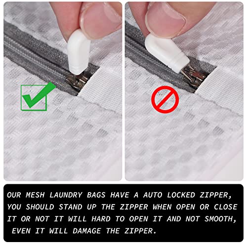 SUERIV Delicates Laundry Bag - 2 Pack Durable Honeycomb Mesh Lingerie Wash Bag - size: Set of 2(1M+1L)