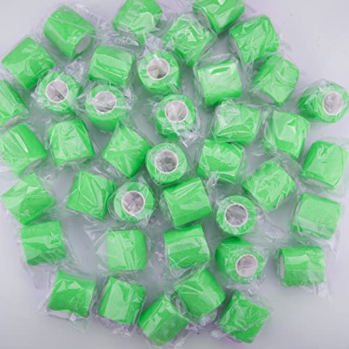 BQTQ 40 Rolls Self Adhesive Bandage Wrap 2 inch Self Adherent Tapes(Green) - color: Neon Green, size: 2 Inch