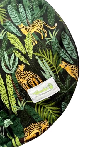 Woombie Grow with Me Baby Swaddle - Convertible Self-Soothing Swaddle Fits Babies 0-18 Months - Expands to Hands-Free, Legs-Out Wearable Blanket - Jungle Jaguar - color: Jungle Jaguar, style: Grow With Me