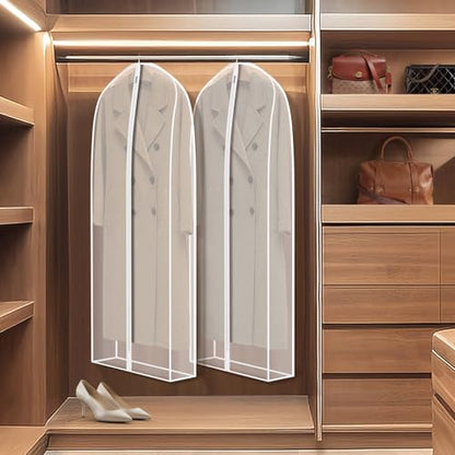 Zilink Dress Bags for Gowns Long Dust Cover for Hanging Clothes 60 in 2Pack - size: 60"-2pack