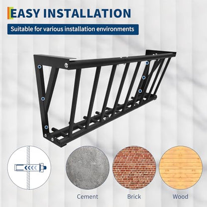 Hay Feeder for Horses, 40 Inch Long Wall Mounted Hay Rack - size: 40 inch