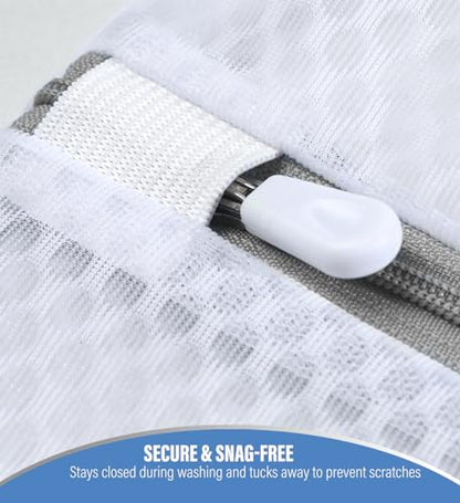 VASSON Mesh Laundry Bags for Delicates, Durable Lingerie Wash Bag Set - size: 4-Piece Set (Delicates)