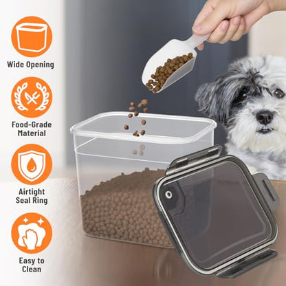 ZooZoo Dog Treat Container, Airtight Pet Food Storage, BPA-Free, 3 Pack