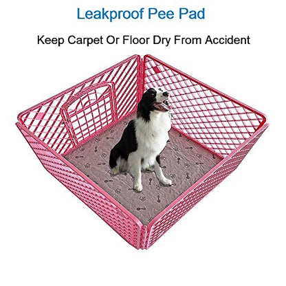 Peepeego 2Pack 36"x36" Pee Pads Washable Waterproof Rugs for Dog Training - size: 2Pack 36x36
