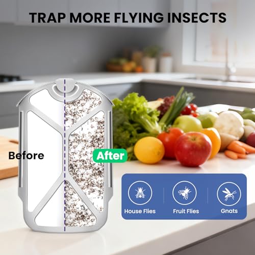 Flying Insect Trap Refills, Refill Cartridges, Insect Replacement Kit, Fruit Fly, Gnat, Bug & Mosquito Catcher Refills for Plug-in Light Trap Devices
