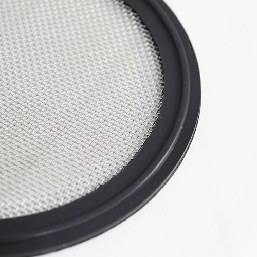 100 Micron VITON/FKM Tri Clamp Screen Filter Gasket 316L (100Uf Micron/150Mesh) Stainless Steel Pharmaceutical Grade Filter Mesh. VITON with & FDA Certification (6") - size: 6"