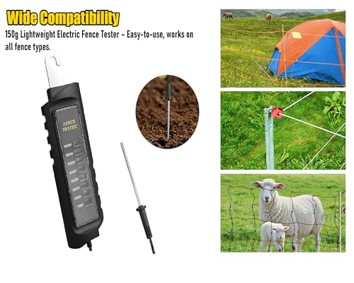 Neon Electric Fence Voltage Tester – Tests Up to 8,000V