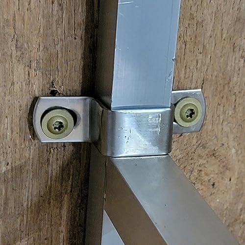 Aluminum 5 FT X 10 FT 6 Rail 40" Tall Wall-Mounted Sheep & Goat STALL KIT Pen