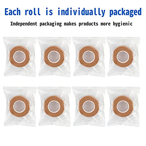 24 Pack Self Adherent Cohesive Wrap Bandages 1 Inches X 5 Yards,First Aid Tape, Elastic Self Adhesive Tape, Athletic, Sports wrap Tape, Bandage Wrap for Sports, Wrist, Skin Colour Athletic Tape - size: 24 Count (Pack of 1)