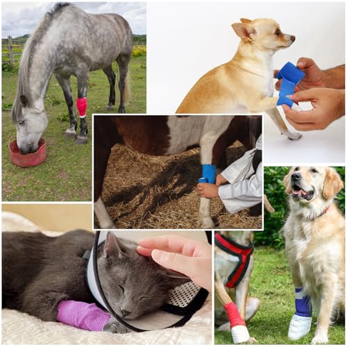 12pcs Self Adhesive Bandage Wraps, 2in 5 Yards Skin Color, Vet Wrap - size: 12pcs, Skin Color