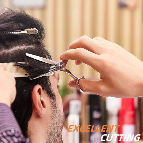 High-end Professional Hair Scissors Thinning Shears Barber Hair Cutting Teeth Shears Hairdressing Texturizing Scissor 6 Inch Stainless Steel Alloy For Women Men Kids Salon Hairdresser & Home - size: 6 Inch, style: Thinning Shears