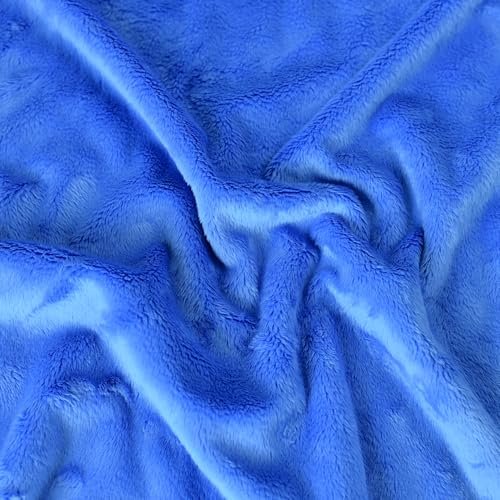 Surf turtle Blue Super Soft Minky Fabric by The Yard, 36"x60" - color: Blue