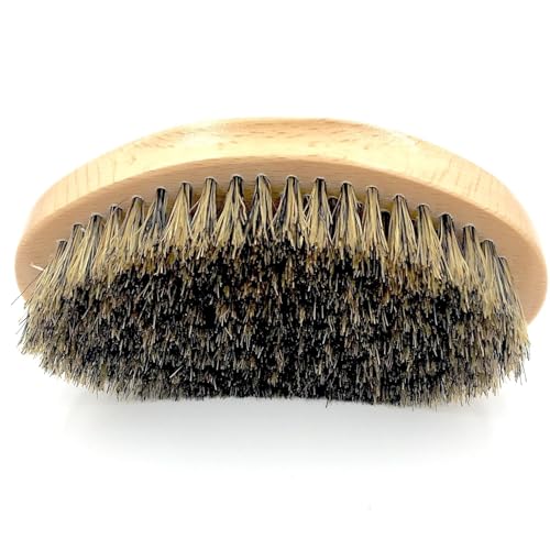 Parker Natural Boar Bristle Military-Style Hair and Beard Brush