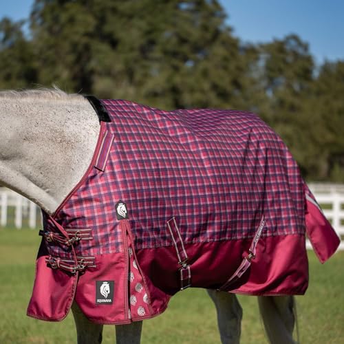 Equinavia Arktis Regular Neck Heavy Turnout Blanket 300g - Cranberry Red - 72 in - color: Cranberry Red, size: 72 in