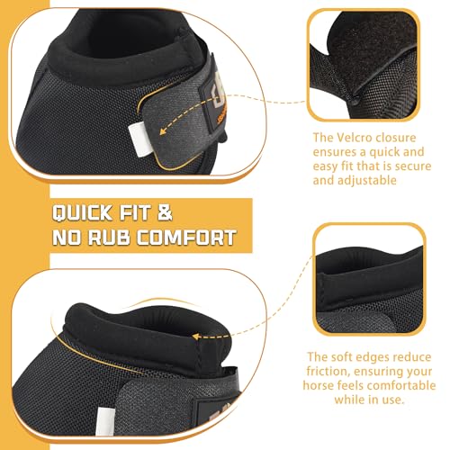 Bell Boots for Horses Horse Equine Overreach Ballistic Bell Boots - size: Extra Large